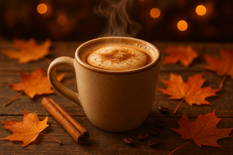cup of pumpkin spice coffee