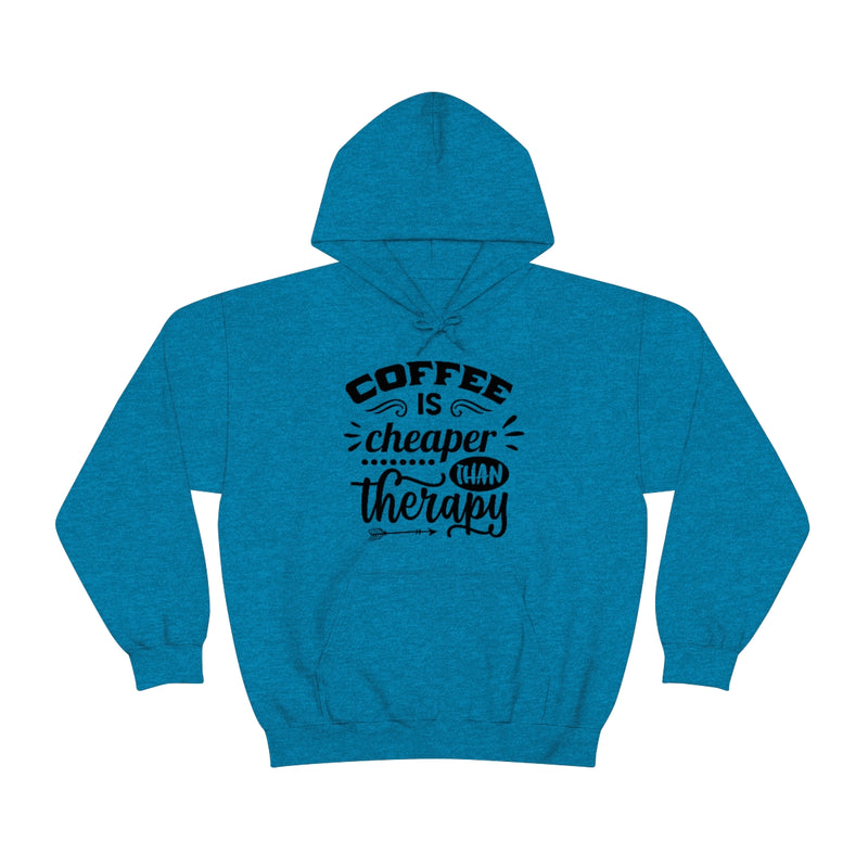 Unisex Heavy Blend™ Hooded Sweatshirt "Coffee is Cheaper than Therapy"
