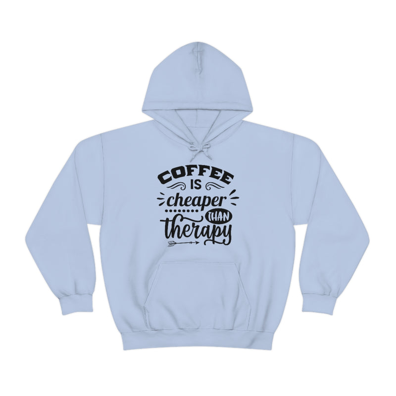 Unisex Heavy Blend™ Hooded Sweatshirt "Coffee is Cheaper than Therapy"