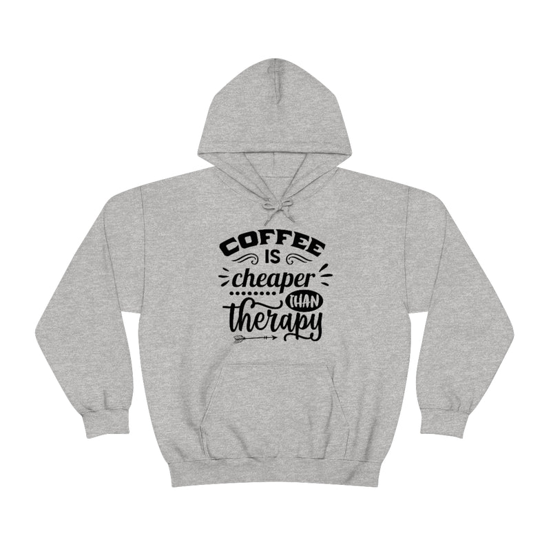 Unisex Heavy Blend™ Hooded Sweatshirt "Coffee is Cheaper than Therapy"