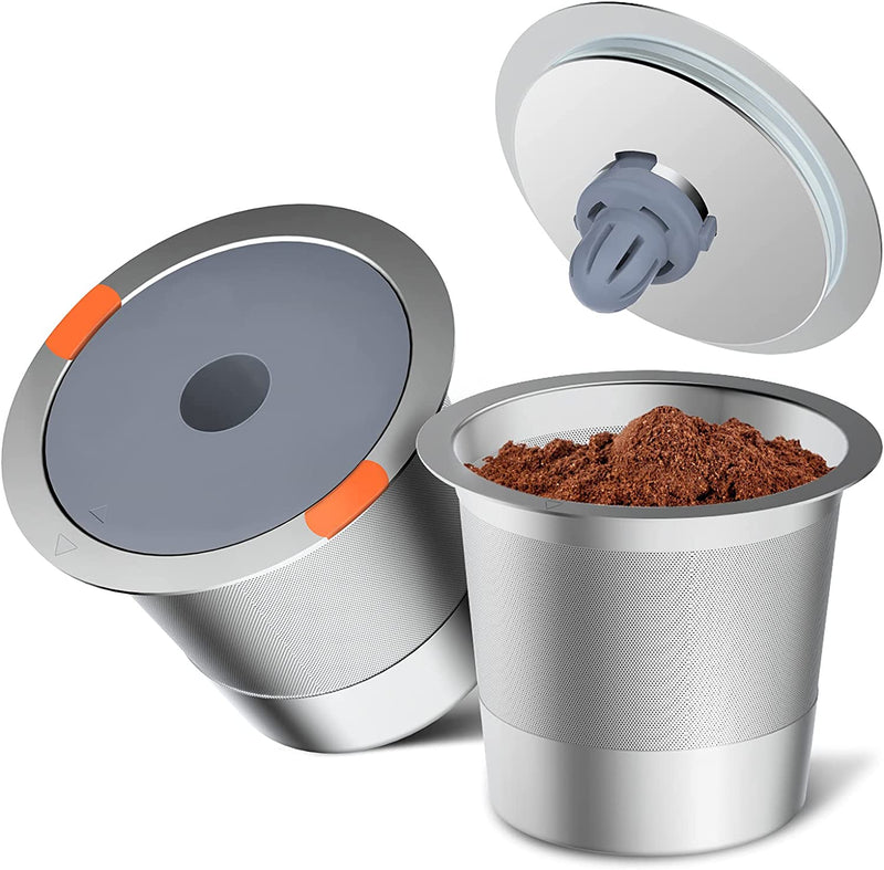 Reusable K Cup Coffee Filters,Universal Stainless Steel Refillable K Cups Filter Use for Keurig 2.0 and 1.0 Coffee Makers-Brewers (1Pack)