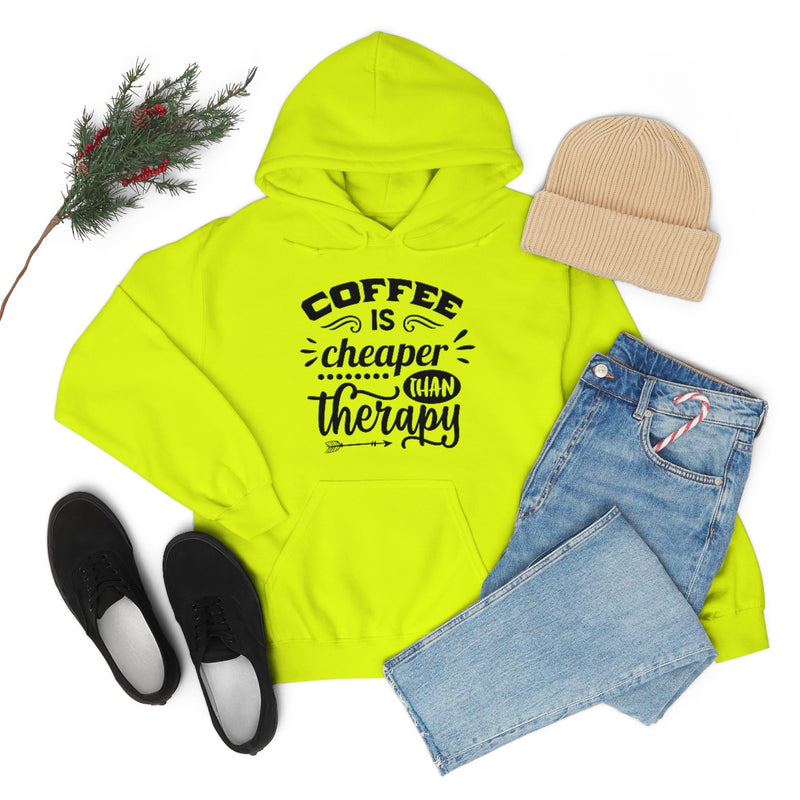 Unisex Heavy Blend™ Hooded Sweatshirt "Coffee is Cheaper than Therapy"