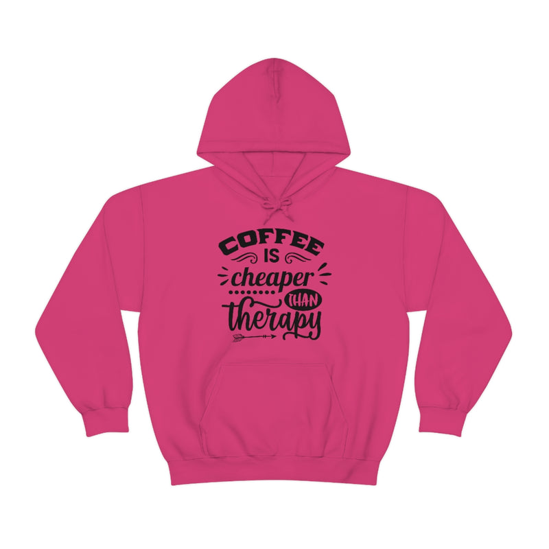 Unisex Heavy Blend™ Hooded Sweatshirt "Coffee is Cheaper than Therapy"