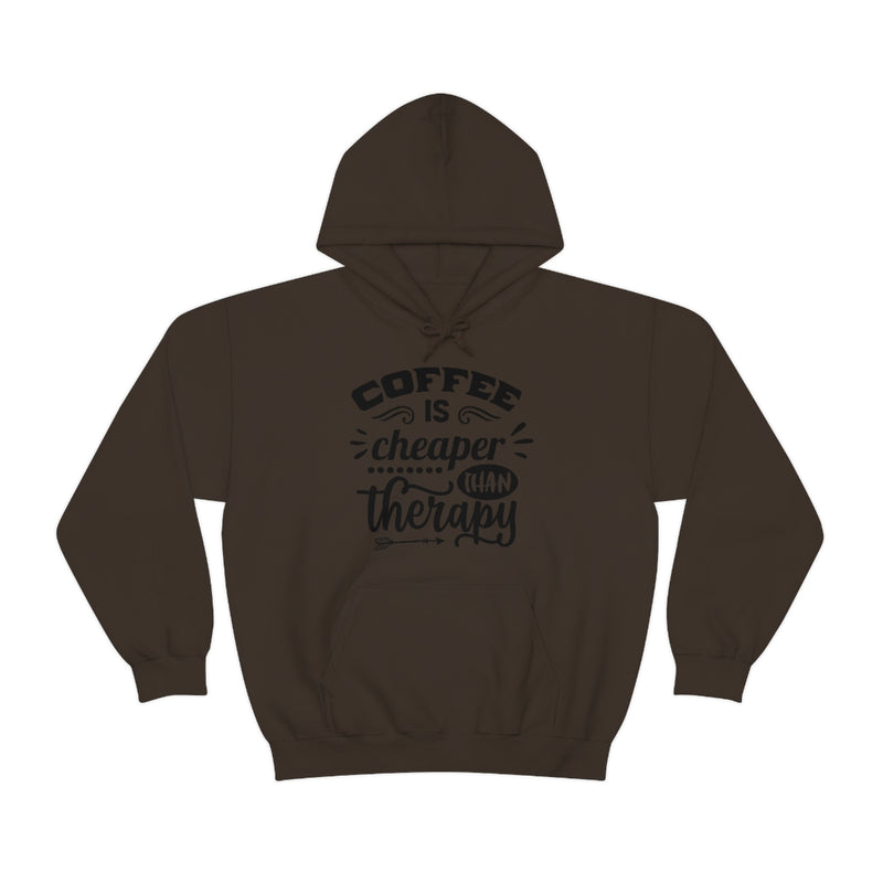 Unisex Heavy Blend™ Hooded Sweatshirt "Coffee is Cheaper than Therapy"