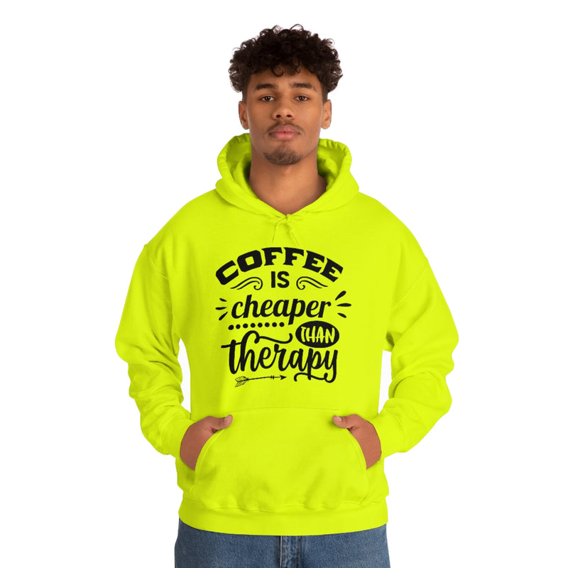 Unisex Heavy Blend™ Hooded Sweatshirt "Coffee is Cheaper than Therapy"