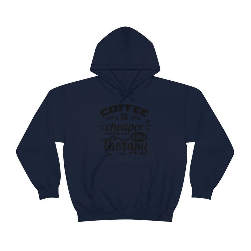 Unisex Heavy Blend™ Hooded Sweatshirt "Coffee is Cheaper than Therapy"