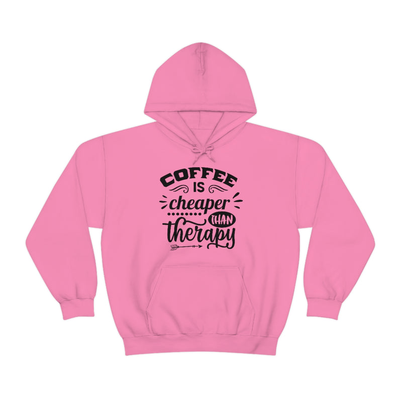 Unisex Heavy Blend™ Hooded Sweatshirt "Coffee is Cheaper than Therapy"